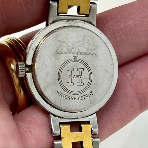 Hermès Clipper Gold & Steel H Band Watch